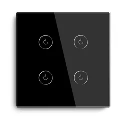 Exeshop wi-fi pametni prekidač 4g tuya crni (WiFi touch switch) ( ss020 )