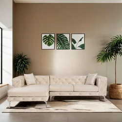 ATELIER DEL SOFA Ugaona garnitura Como Eco Left Beige