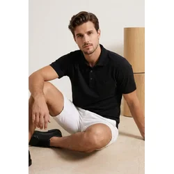 Trendyol Muška majica Tmnss26Po00016, Crna