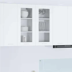 vidaXL Viseča omarica Riga 2 pcs Bela 40 x 31 x 80 cm Konstruiran les