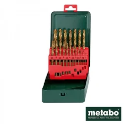Metabo HSS-TIN set titanijumskih burgija za metal 19 komada 1,0-10mm 627156000