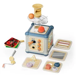 TOPBRIGHT Aktiviti kocka 10u1 – Montessori igračka