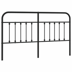 Metalno zamjensko uzglavlje crno 160 cm