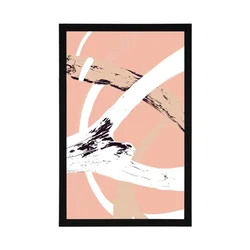 Plakat abstraktne veje - 30x45 silver