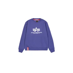 ALPHA INDUSTRIES Majica vijolično modra/bela