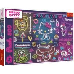 Puzzle - 500 - Neon Hello Kitty Trefl 37523
