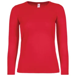 MAJICA DUGI RUKAVI B&C #E150/WOMEN LSL CRVENA XL