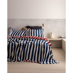 Madame Coco Set Prekrivač i jastučice Irene, 230x240cm, Teget