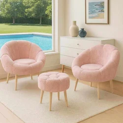 ATELIER DEL SOFA Fotelje i tabure Lida Wellsoft Pink