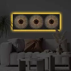 Wallity Slika na platnu sa LED osvetljenjem 30x90cm