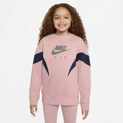 Nike AIR FRENCH TERRY SWEATSHIRT, dečji duks, pink DD7135