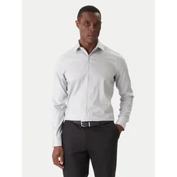 Calvin Klein Srajca LV019EU057 Modra Slim Fit