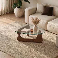 Hanah Home klub sto Asimetrik, 90 cm, orah
