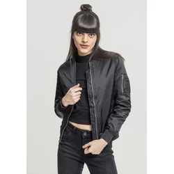 Womens Basic Bomber Jacket Black