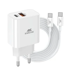 Riva Case PS4102 WD4, white Punjac smartphone 20W PD A+C + C-C kabl ( 108-0121 )