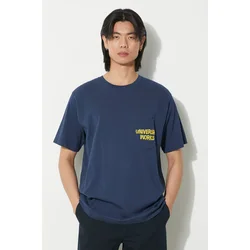 Universal Works Bombažna kratka majica Print Pocket Tee
