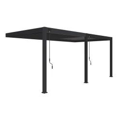 Rojaplast Bioklimatska pergola INTRO PLUS 6x3m, aluminij – za pritrditev na steno - Z MONTAŽO