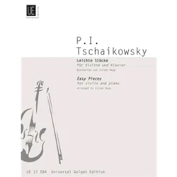 TSCHAIKOWSKY:EASY PIECES FOR VIOLIN AND piano