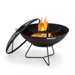 Blumfeldt Orbit, 3 v 1 jekleno ognjišče, O 60 cm, 40 cm žar, miza, črna (GDW27-Orbit)