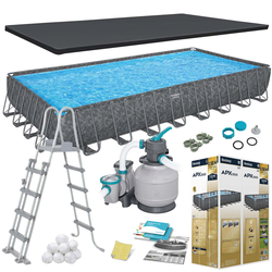 Bestway apx 365 porodični bazen 9.56 x 4.88 x 1.32m sa čeličnim ramom i pumpom ( 561KJ )