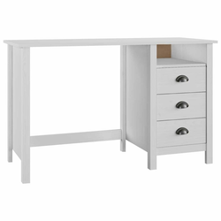 Radni stol Hill s 3 ladice 120 x 50 x 74 cm od masivne borovine