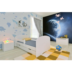 Krevet sa fiokom i dušekom 180x80 HAPPY - BELA ( 7708 )
