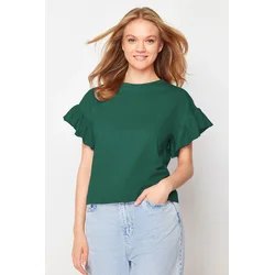 Trendyol Milla Ženska majica TWOSS22TS2429, Zelena