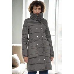 Z9647 DEWBERRY WOMENS COAT-ANTHRACITE
