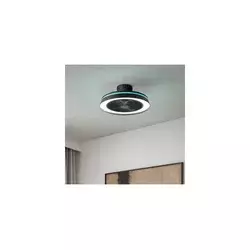 Eglo 35196 - LED RGBW stropni ventilator TRINIDAD 3xLED/8,5W/230V+LED/6W crna+daljinski upravljač
