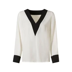 heine Bluza ecru/črna