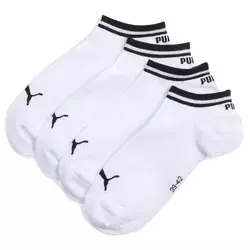 PUMA Unisex Sneakers Socks (3-Pack), Men, White, 43-46