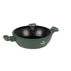 BERLINGER HAUS Šerpa sa poklopcem Matte Green Collection BH-8163, 28cm, Zelena