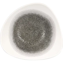 CHURCHILL Raku Quartz Black globoki krožnik, organski, premer: 235 mm (12 kos)