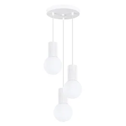 Sollux SL.1710 - Luster na sajli HALO 3xG9/8W/230V O 25 cm bela