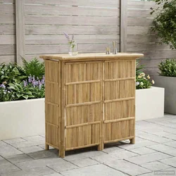 Vanjski bar stol Prirodna 115 x 55 x 105 cm Bambus
