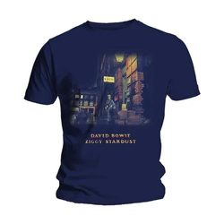 David Bowie Ziggy Stardust Navy Blue L Majica