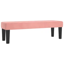 Vidaxl Klop roza 100x30x30 cm žamet