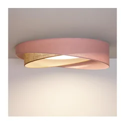 BRILAGI - LED prigušiva svetiljka VELVET TWIST LED/36W/230V CCT prečnik 65 cm WT roze/bež. + daljinski upravljač