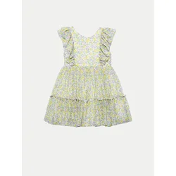 Abel & Lula Poletna obleka 5046 Zelena Regular Fit