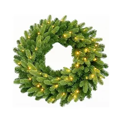 LED spoljni božićni venac 50xLED/3xAA prečnik 60 cm topla bela