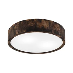 Plafonsko svetlo OAK SMOKY 2xE27/15W/230V prečnik 37,5 cm hrast/tamno braon