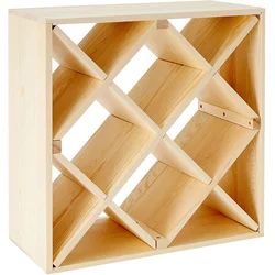 Drvena polica za vino 52x25x52cm Zeller