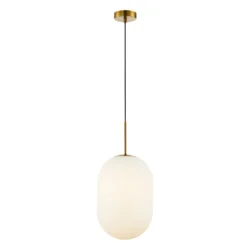 Luster na sajli ALIAS 1xE14/40W/230V prečnik 24 cm zlatna