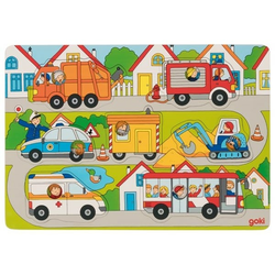 Hintergrundbildpuzzle Auf der Straße (Kinderpuzzle)