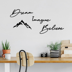 WALLXPERT Zidna dekoracija Dream Imagine Belive