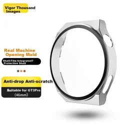 Weiqiantu Zaštita stakla za pametni sat + Zaštitna maska za pametni sat za Huawei Watch GT 6, Srebrna