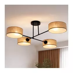 Brilagi - Plafonski luster VIRGO 4xE14/40W/230V bež/crna