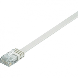 RJ45 mrežni kabel CAT 6 U/UTP[1x RJ45 utikač - 1x RJ45 utikač] 1 m bijeli visokoelastični