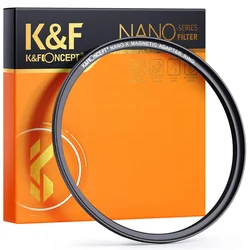 K&F 49MM Magnetic Round Mirror Series Adapter Ring, Matte Black, Frame Thickness 2.16mm