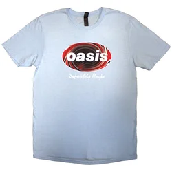 Oasis Definitely Maybe Union Jack Oval Light Blue L Majica